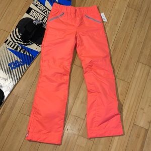Old Navy neon pink snow pants, NWT
